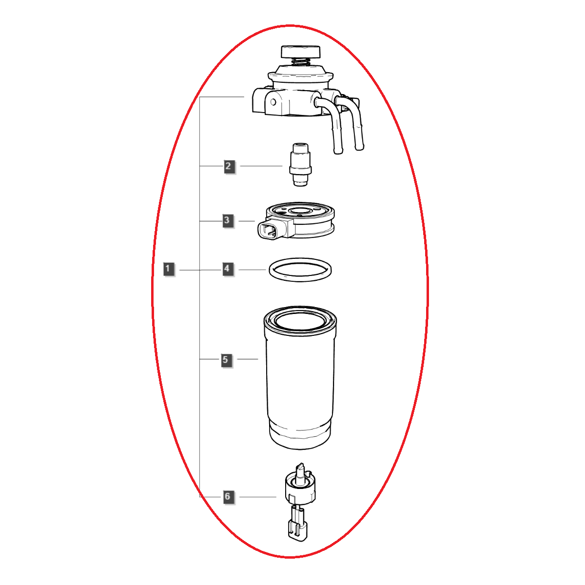 Filtre à carburant principal / EGQ125 / Ls Tractor 40266160