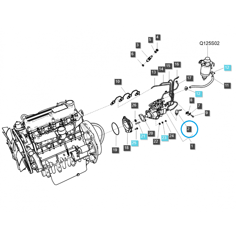 cewki - Cewka gaszenia / Q1250156 / LS Tractor / nr 40150541