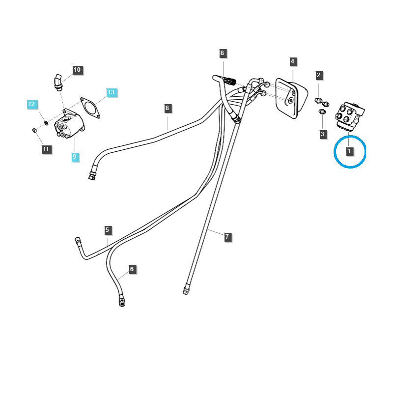 valves - 80cc / TRG630 / Ls Tractor Control Valve 40441981