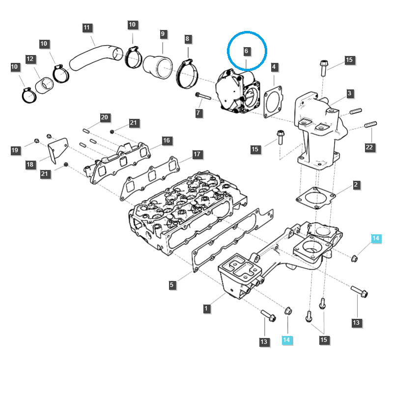 others engine - ACV Throttle / EGQ160 / MT5.73 / MT5.68 / XU6158 / XU6168 / LS Tractor / No. 40265758