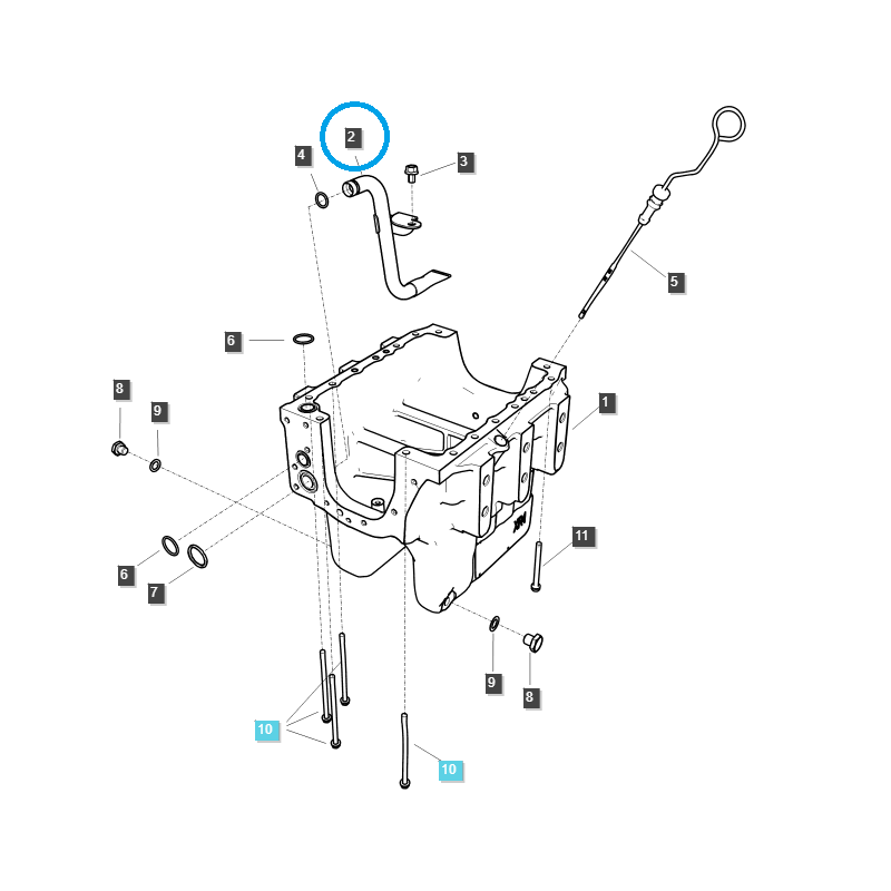 pompy oleju  - Oil Pump Dragon / EGQ145 / LS Tractor / No. 40267626