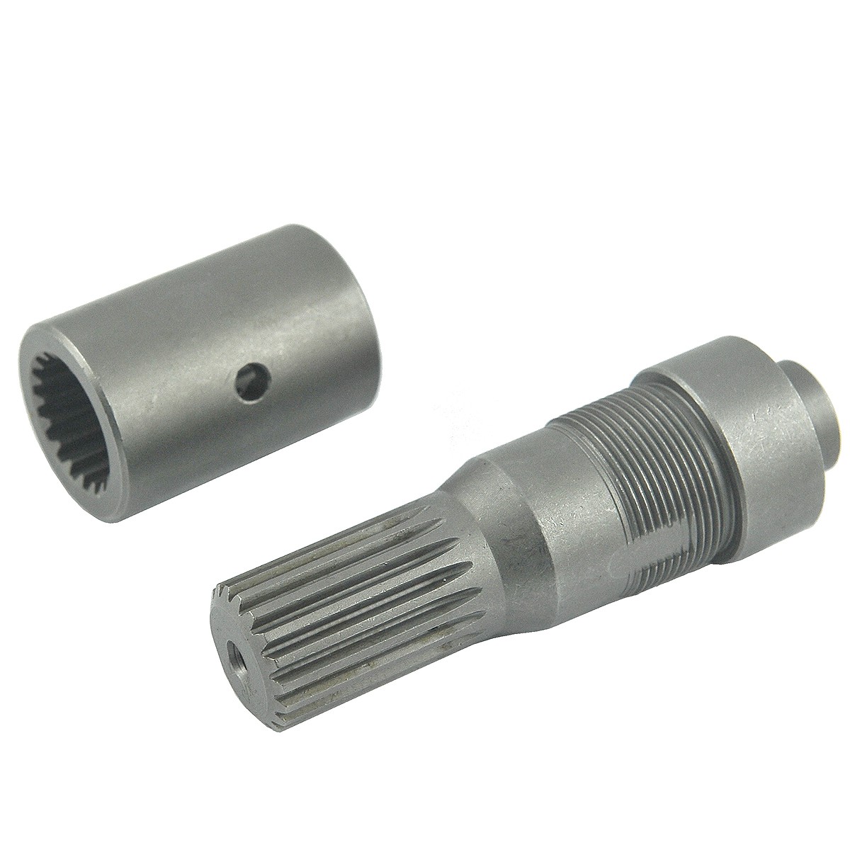 Shaft 18T/108.50 mm / shaft connector 18T/50 mm / Kubota M7040 / 5-15-232-24