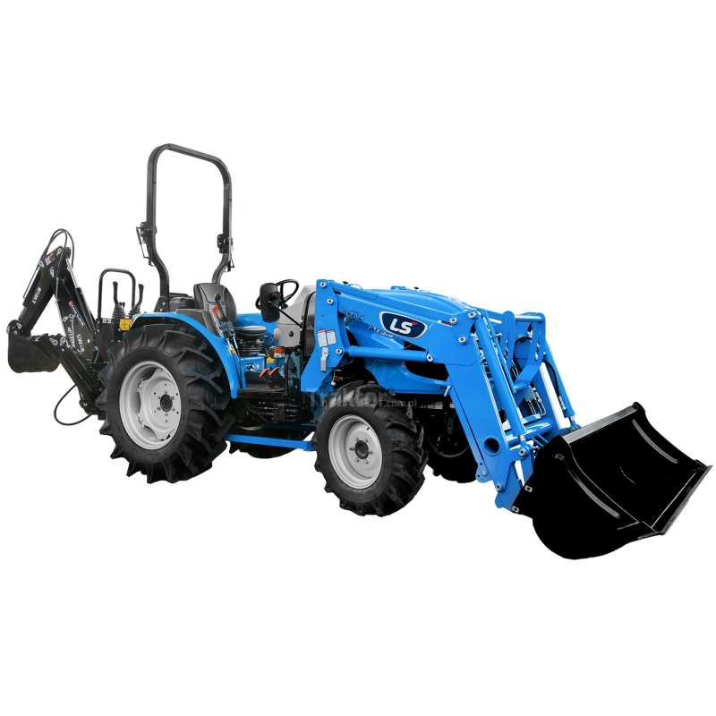 lsmt 350 - LS Tractor MT3.50 HST 4x4 - 47 HP + chargeur frontal TUR LS LL4104 + pelle pour tracteur LW-6 4FARMER