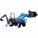 Cost of delivery: LS Tractor MT3.60 MEC 4x4 - 57 HP + LS LL4104 front loader + LW-7 4FARMER excavator