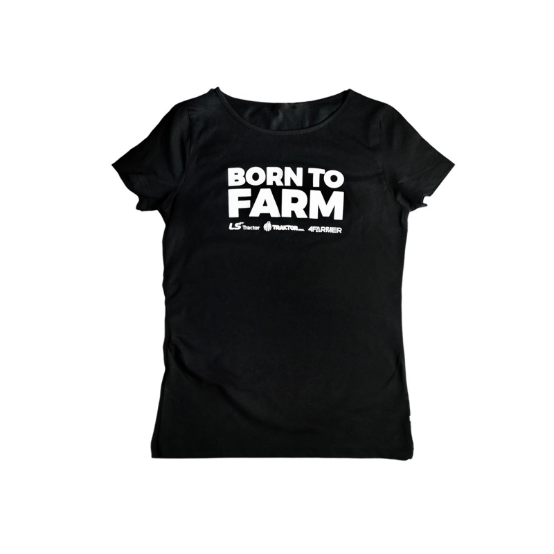 kleidung - „BORN TO FARM“ T-Shirt für Damen