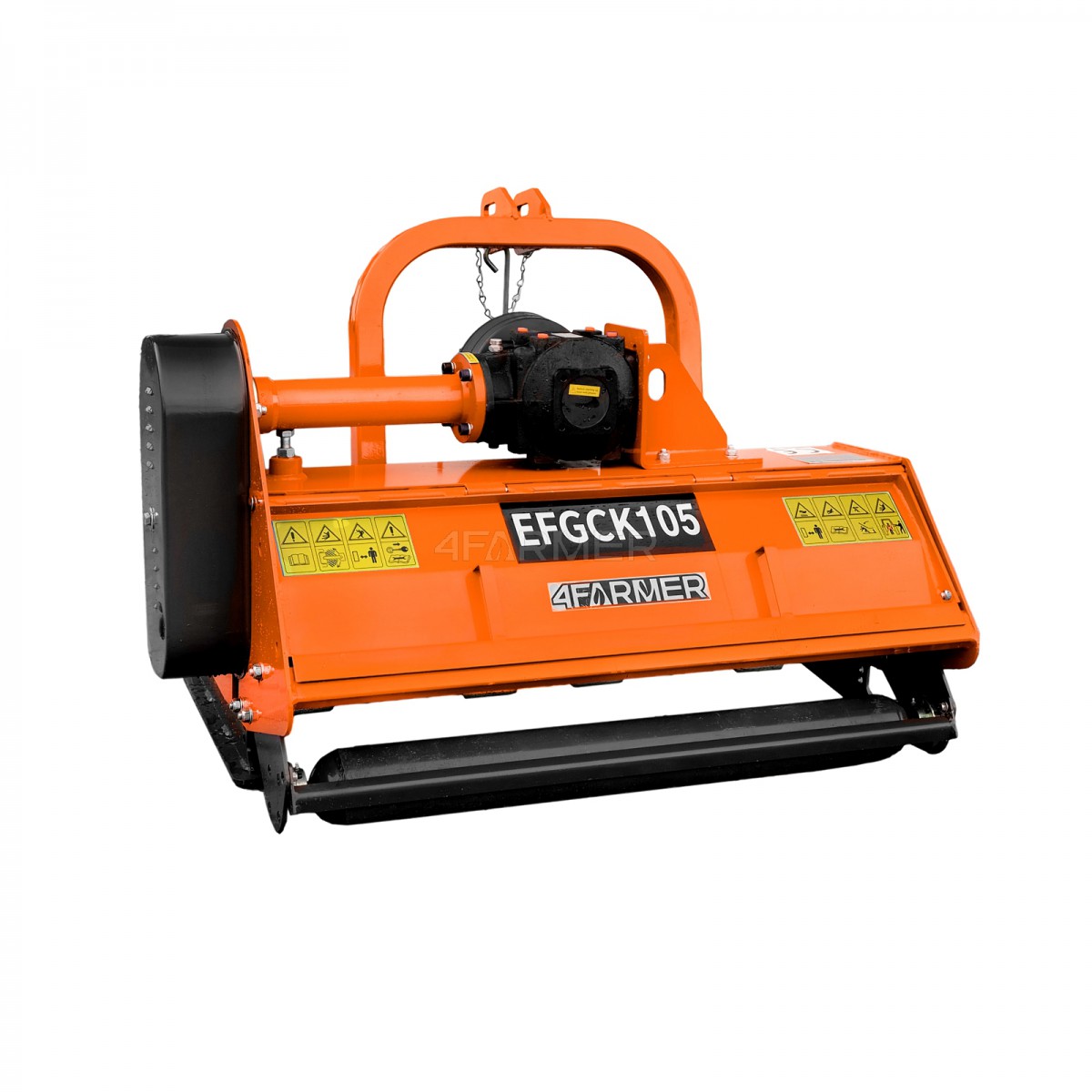 Trituradora de martillos EFGC-K 105 con trampilla de apertura 4FARMER - naranja