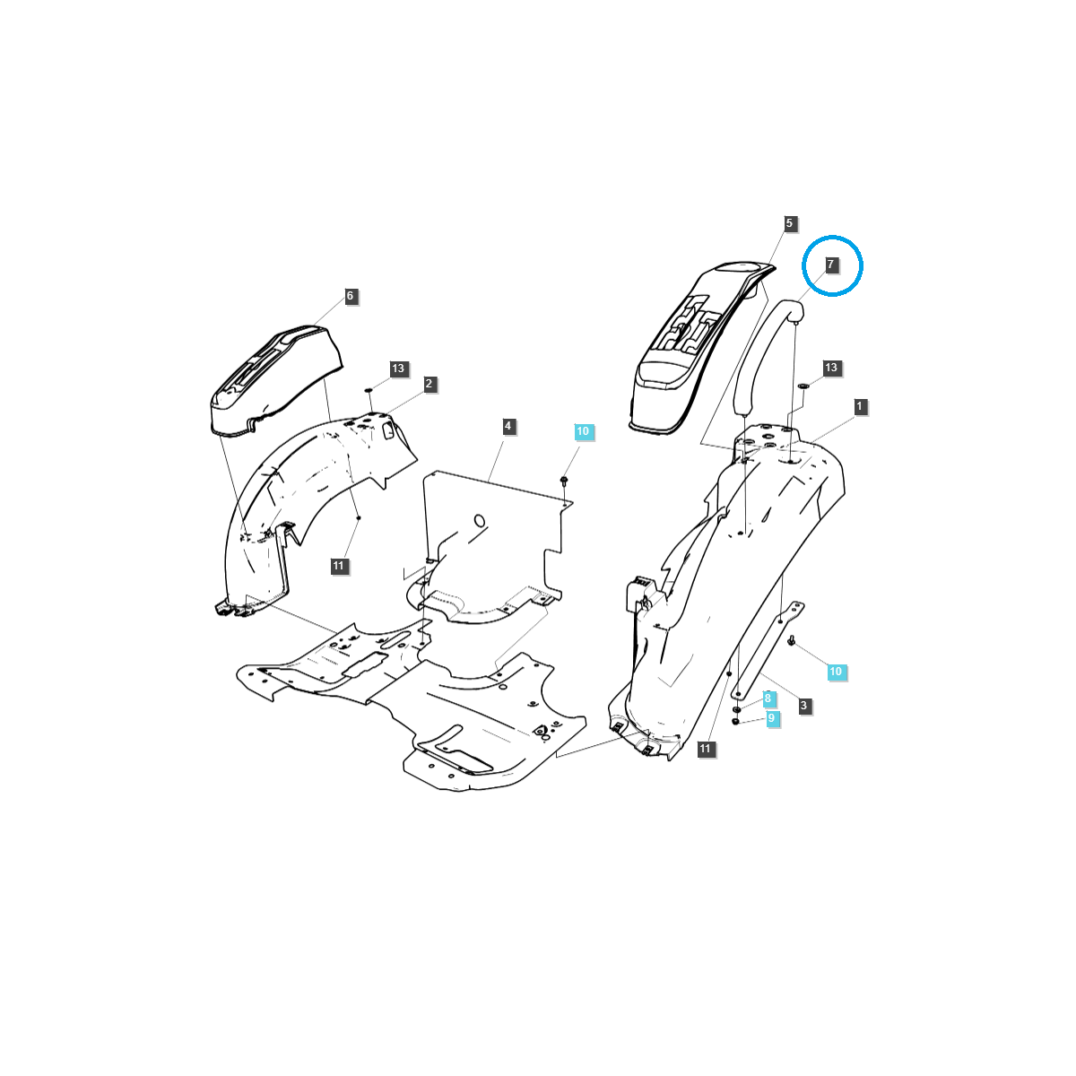 Griff / Kotflügelgriff / TRG870 / LS Traktor / Nr. 40008280