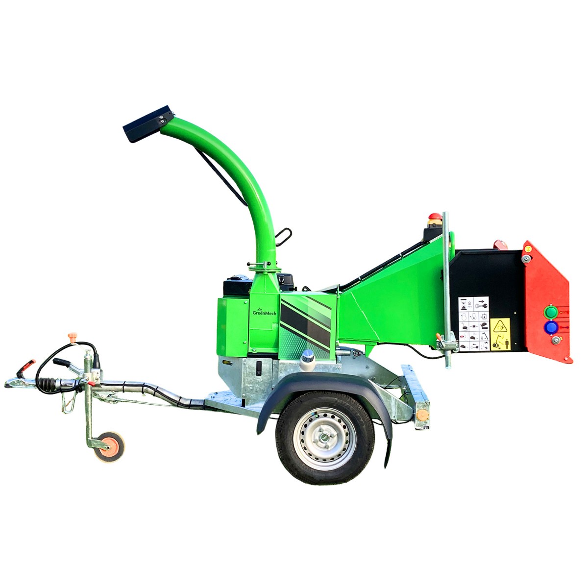 ECO 135 GreenMech disc-powered wood chipper