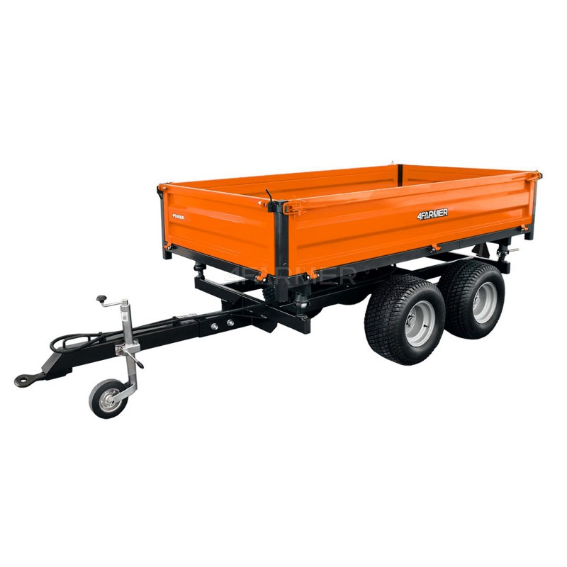 trailers - copy of Two-axle agricultural trailer 2.5T with a 4FARMER tipper