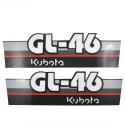 Cost of delivery: Autocollants Kubota GL46