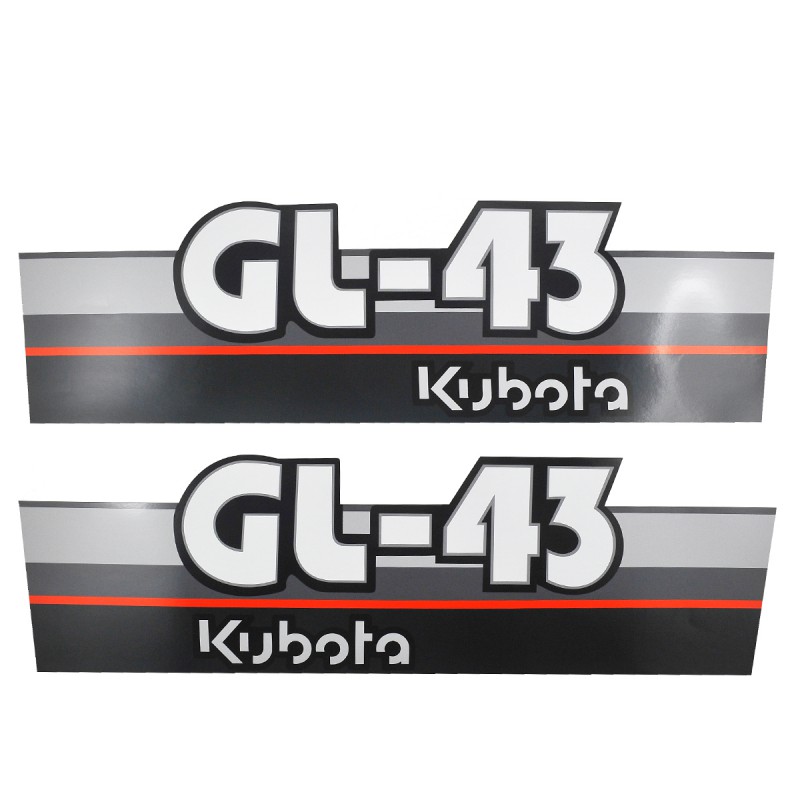pièces pour kubota - Autocollants Kubota GL43