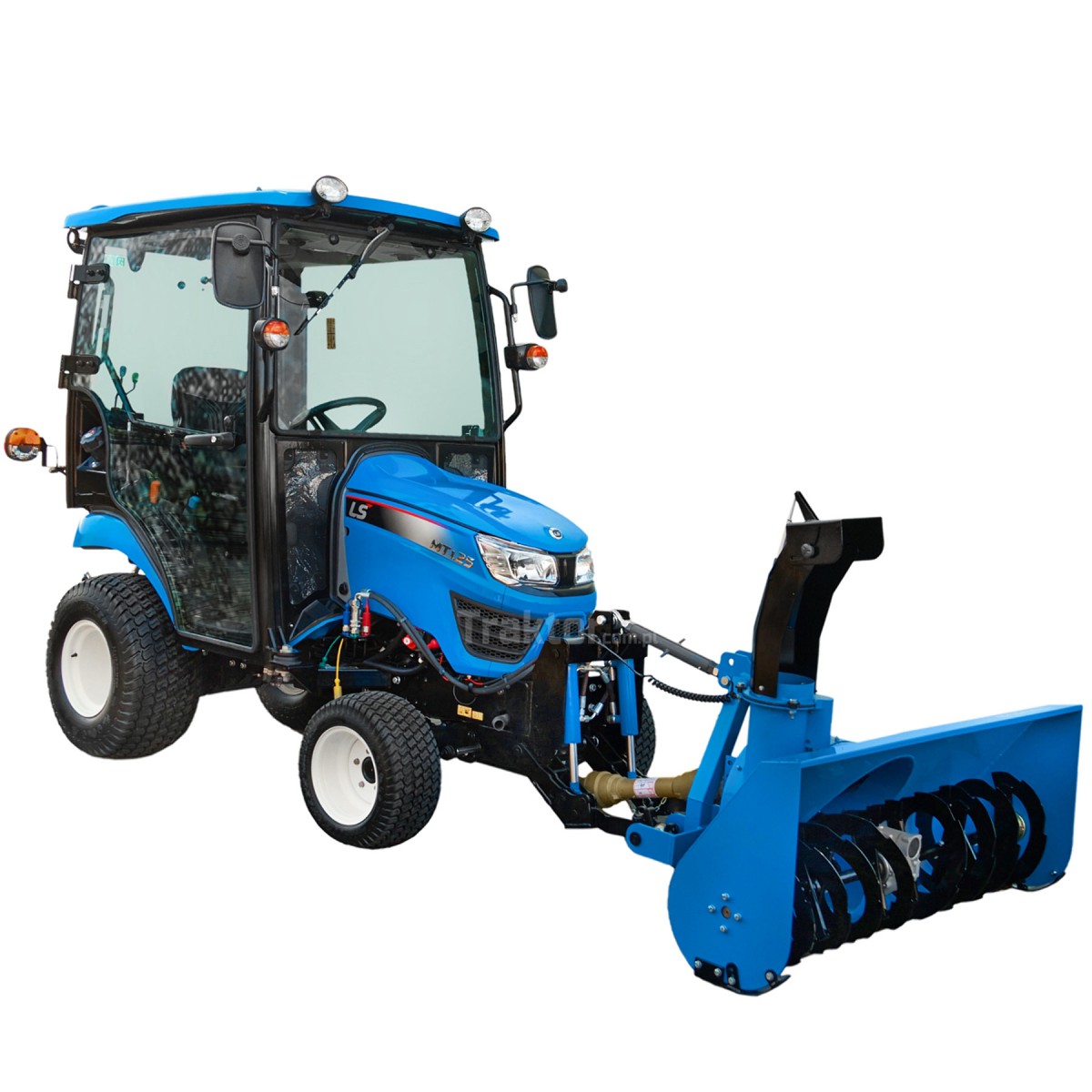 LS Tractor MT1.25 4x4 - 24.7 HP / TURF / CAB + 4FARMER rotary snow blower
