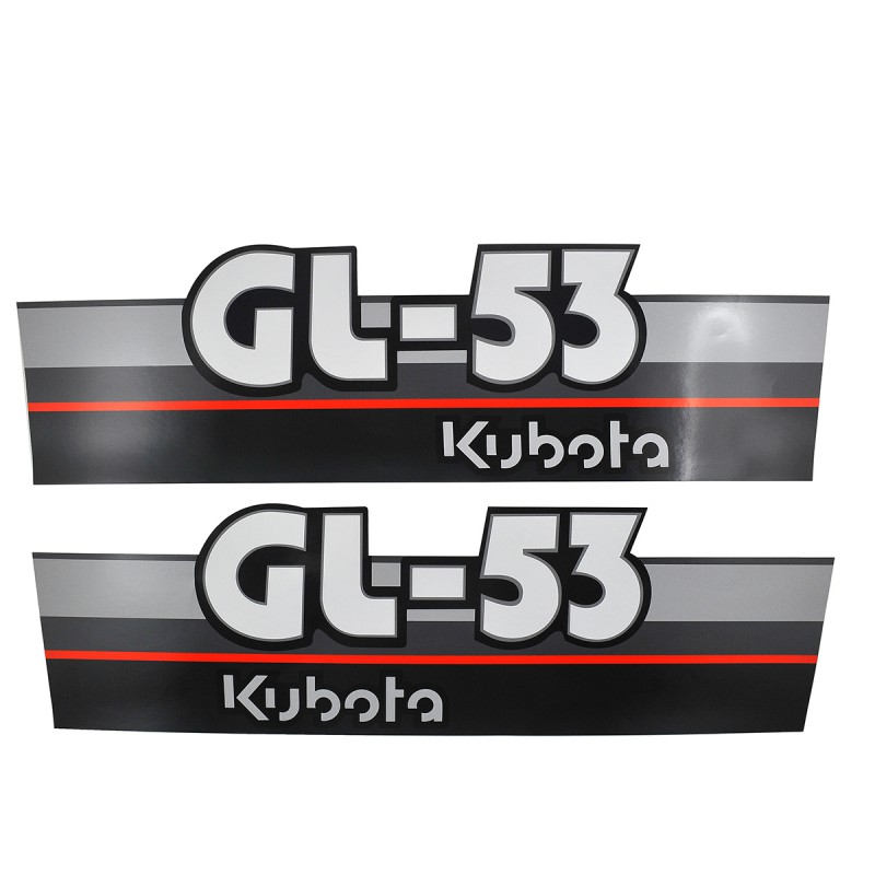 pièces pour kubota - Autocollants Kubota GL53