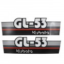 Cost of delivery: Autocollants Kubota GL53