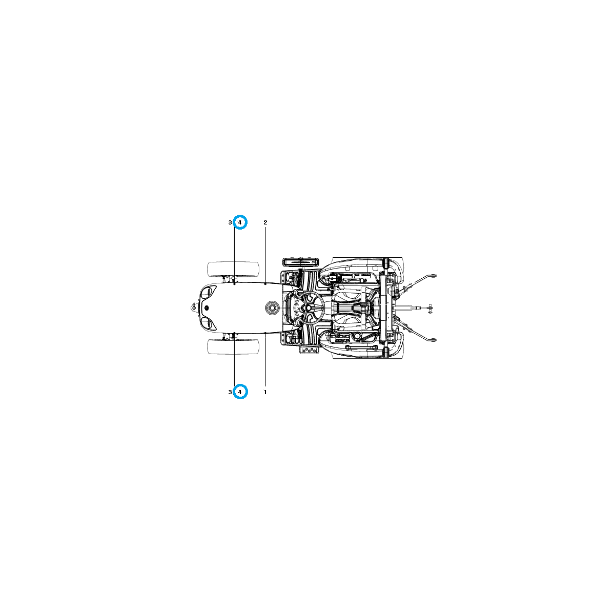 Adhesivo emblema LS J23HST / TRG980 / LS Tractor 40259900