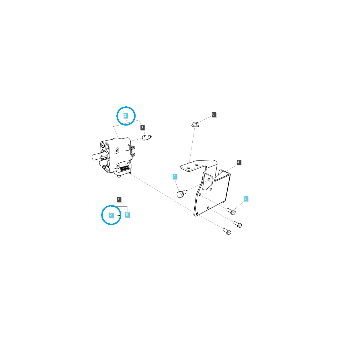 rozdzielacze hydrauliczne  - Rozdzielacz hydrauliczny kompletny / TRG822 / LS Tractor / nr 40430619