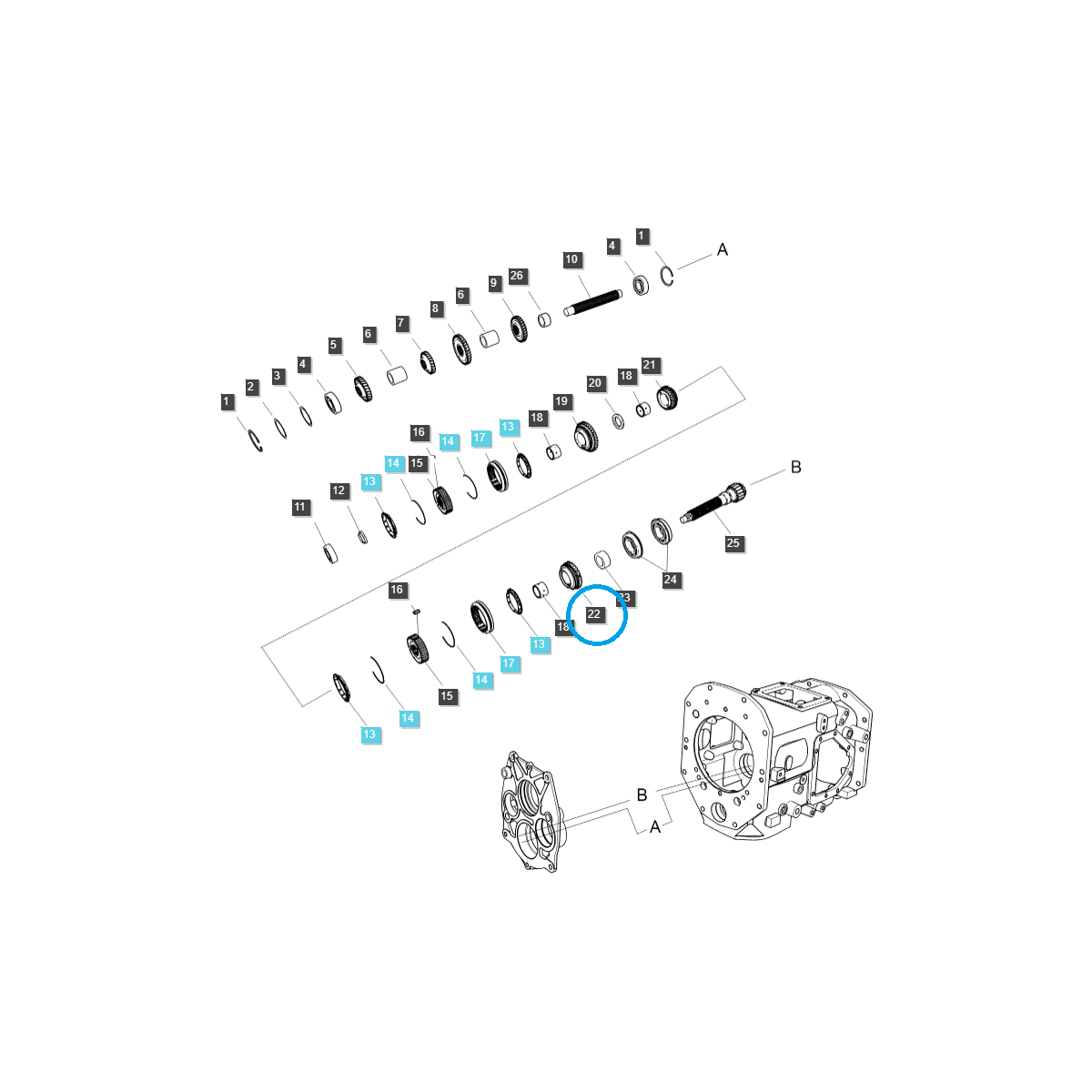 Dritter Gangmodus / TRG281 / Ls Traktor 40009158