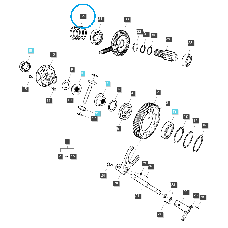 pads - Spacer / S363120013 / LS Tractor / 40028159