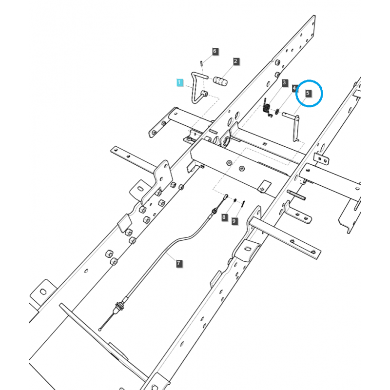 fuel tanks - Throttle cable cable / TRG100 / Ls Tractor 40292269