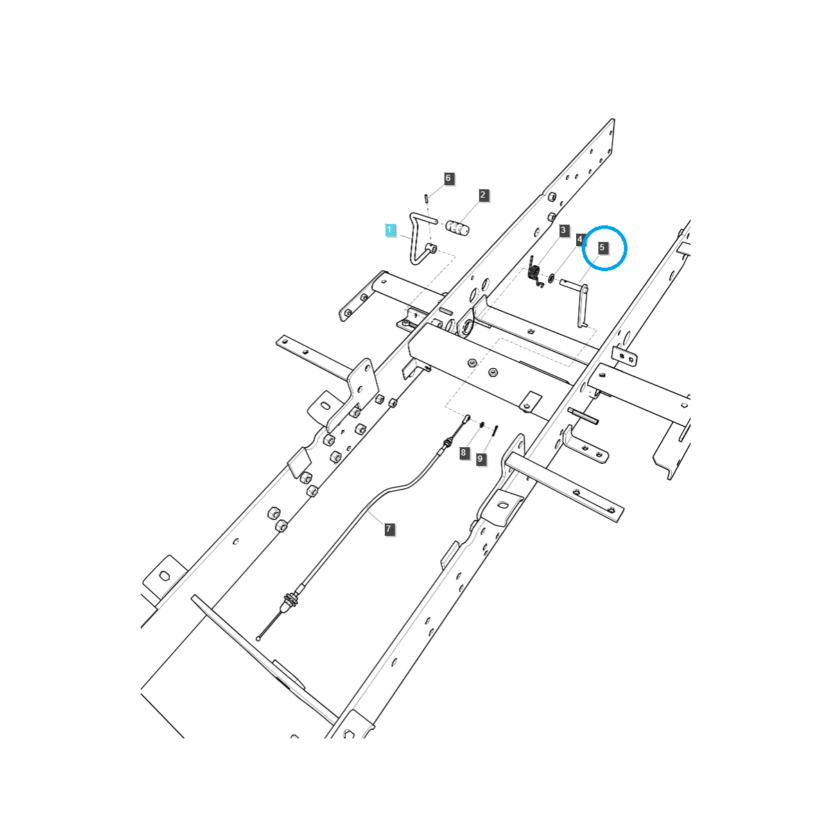 Cięgno linki gazu / TRG100 / LS Tractor / nr 40292269