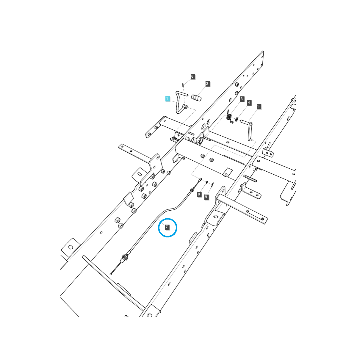 Linka gazu - LS Tractor LS XJ25/LS J23/LS J27