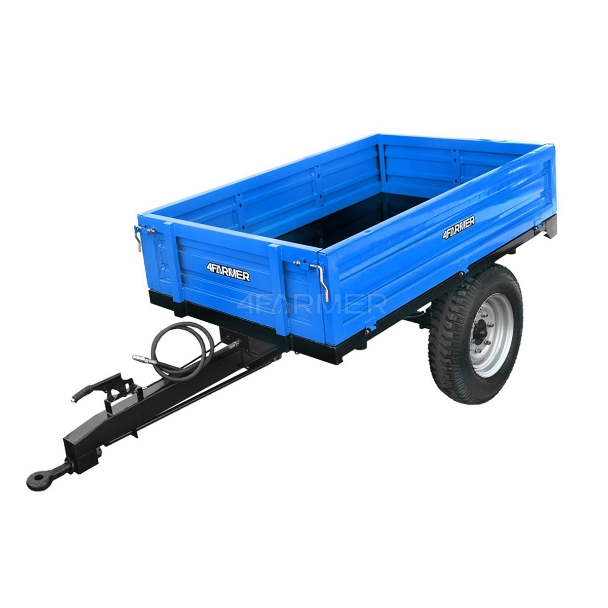 Single-axle agricultural trailer 1.5T with a 4FARMER tipper