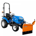 Koszt dostawy: LS Tractor XJ25 HST 4x4 - 24.4 KM / IND + Pług do śniegu strzałkowy Vario 150 cm, hydrauliczny (TUZ) 4FARMER