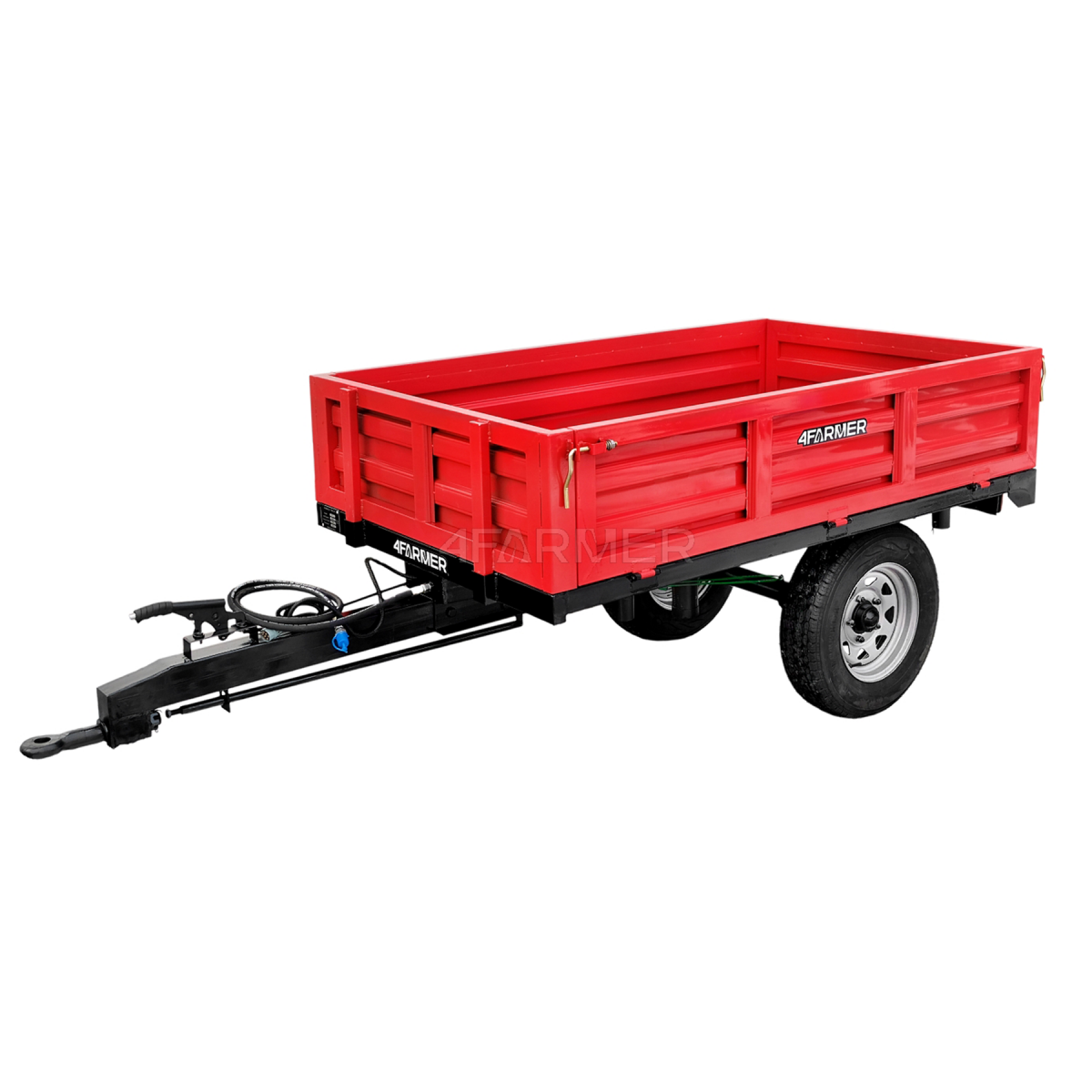 Single-axle agricultural trailer 1.5T with 4FARMER trailer