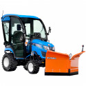 Cost of delivery: LS Tractor MT1.25 4x4 - 24.7 HP / CAB / IND + Vario arrow snow plow 150 cm, hydraulic (TUZ) 4FARMER