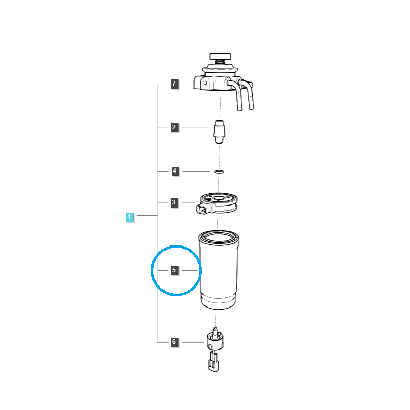 filtry paliwa - Wkład filtra paliwa / EGQ125 / LS Tractor 40271228