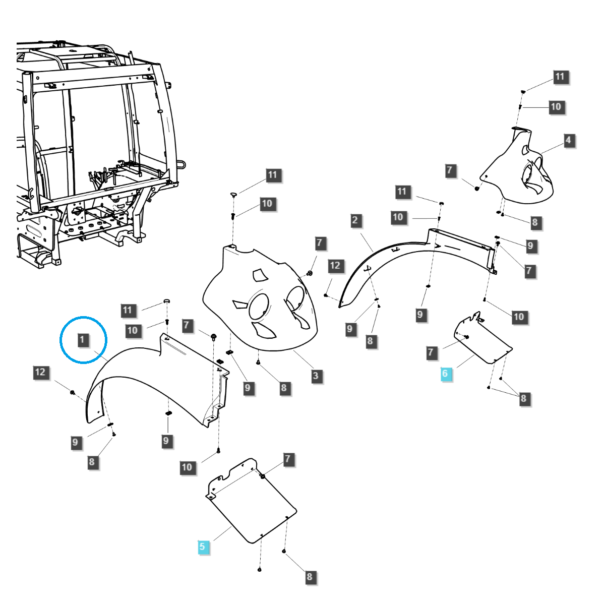 Aile gauche / TRG868 / Ls Tractor 40281184