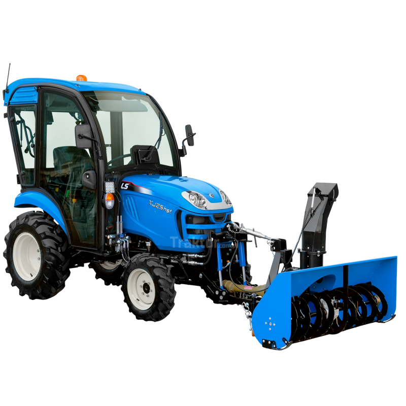 xj 25 - LS Traktor XJ25 HST 4x4 - 24,4 HP / KABINA + Přední závěs 4FARMER + Rotorová sněhová fréza pro přední část traktoru 4FARMER