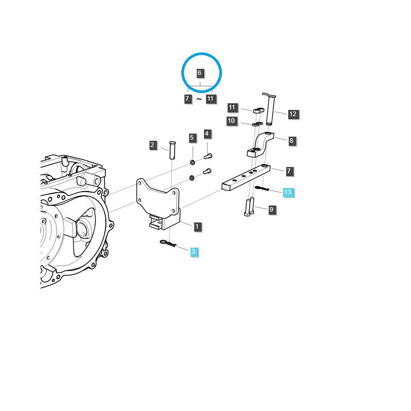 manos - Barra de tiro de enganche inferior / G891 / Ls Tractor 40357873
