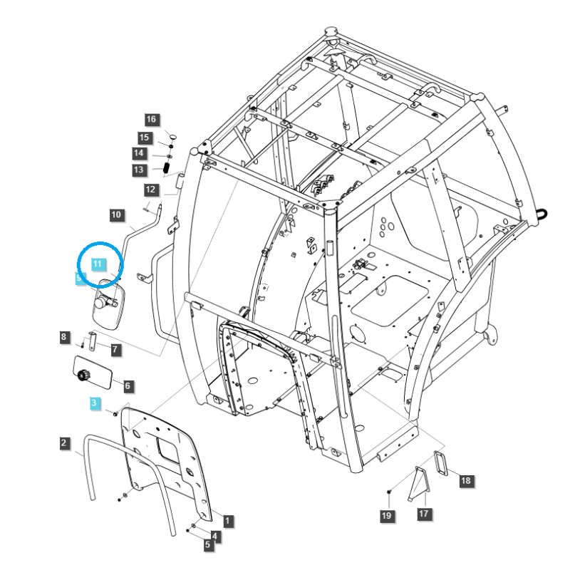 atrapy - Seeger ring / Ø16 / TRG970 / LS Traktor / 40012204