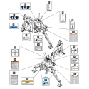 Cost of delivery: Autocollant d'avertissement / Tracteur Ls 40255430