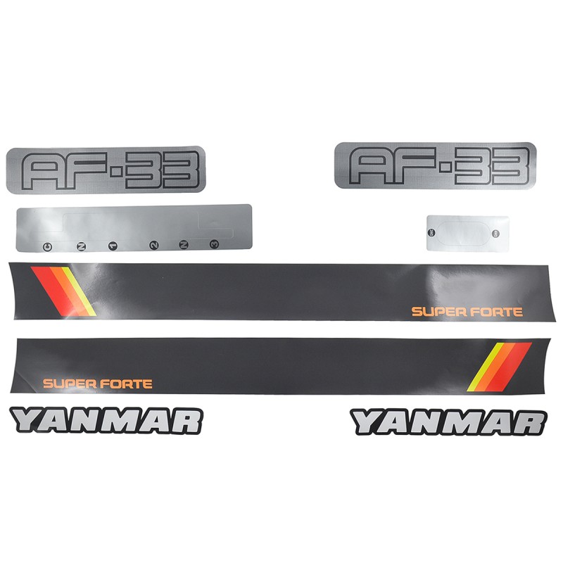 autocollants - Autocollants Yanmar AF33