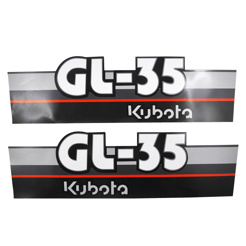części do kubota - Naklejki Kubota GL35