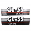 Cost of delivery: Autocollants Kubota GL35