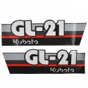 Cost of delivery: Autocollants Kubota GL21