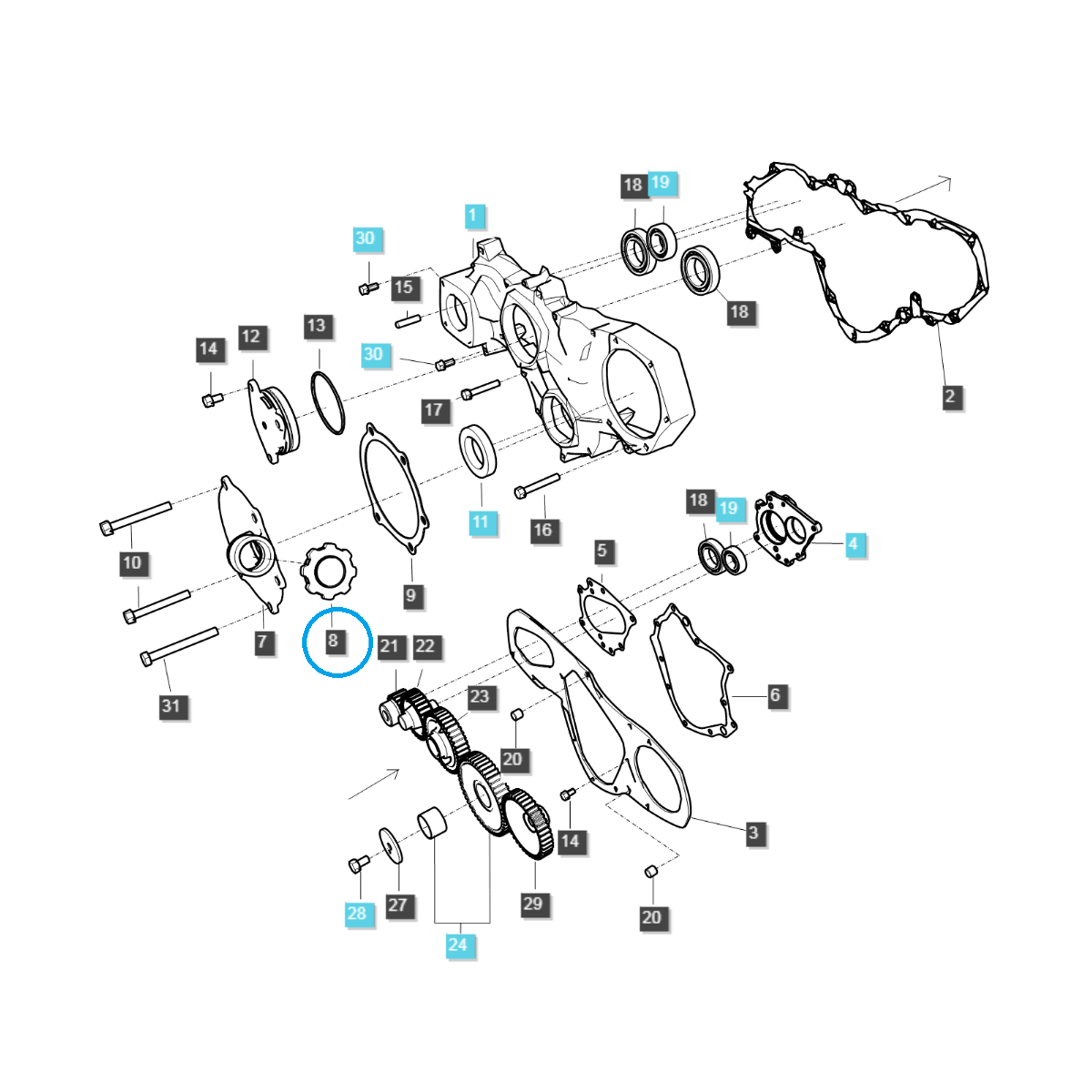 Bouchon de remplissage d'huile / EGQ130 / Ls Tracteur 40007385