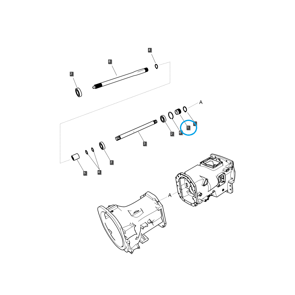 Shaft Connector, PTO/WOM Gear Sleeve / TRG283 / LS Tractor 40031373