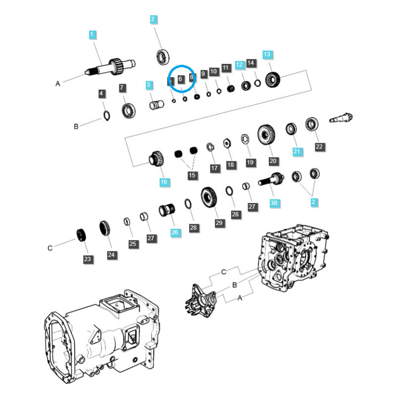 piezas para ls - Hidrolimpiadora/TRG285/Ls Tractor 40031350
