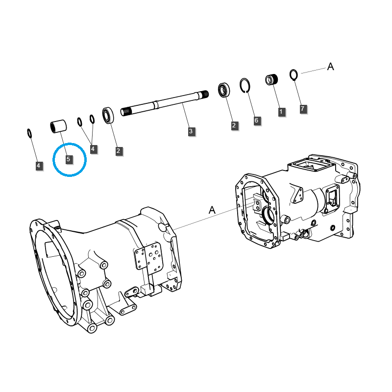 piezas para ls - Conector de toma de fuerza/eje de toma de fuerza / TRG283 / Ls Tractor 40031371