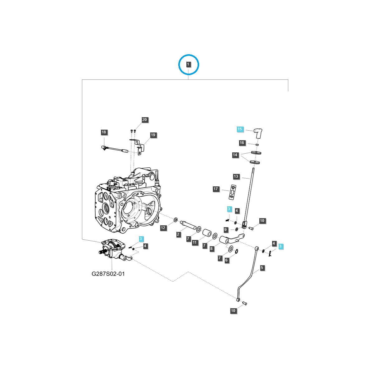 Body, rear axle housing (ROPS) / Ls Tractor 20161524