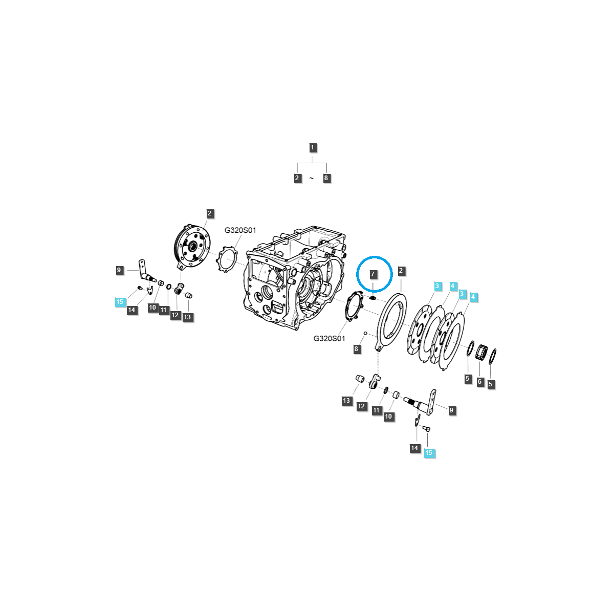 Muelle 14 x 25mm / (3A1653010) / TRG650 / Ls Tractor 40011957