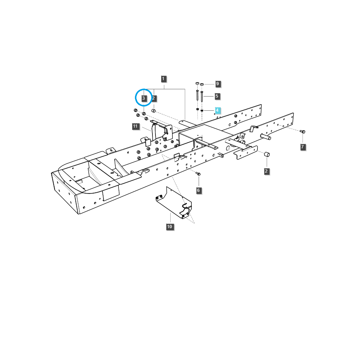 Distanční pouzdro / A0677815 / LS Traktor 40012919