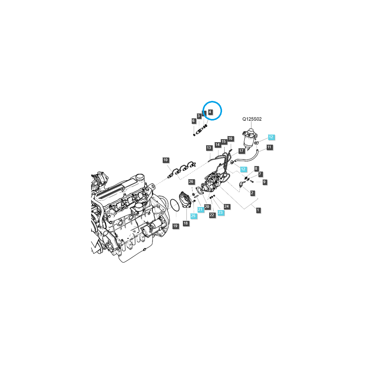 Lavador de inyectores/EGQ125/Ls Tractor 40011996