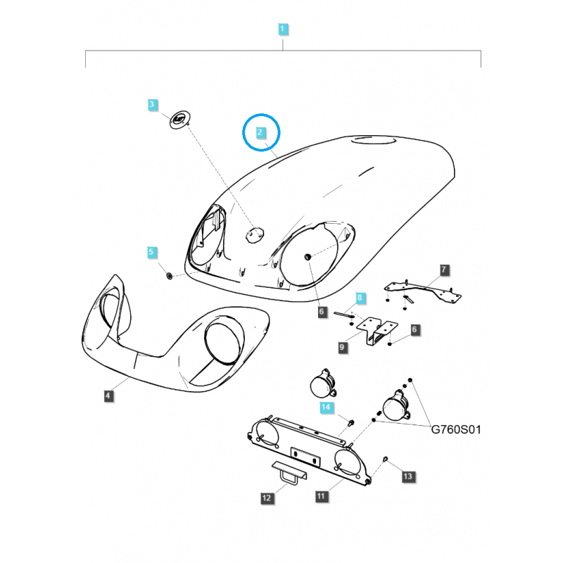 car body parts - Catch / maska / G830 / LS Tractor / nr 40202597