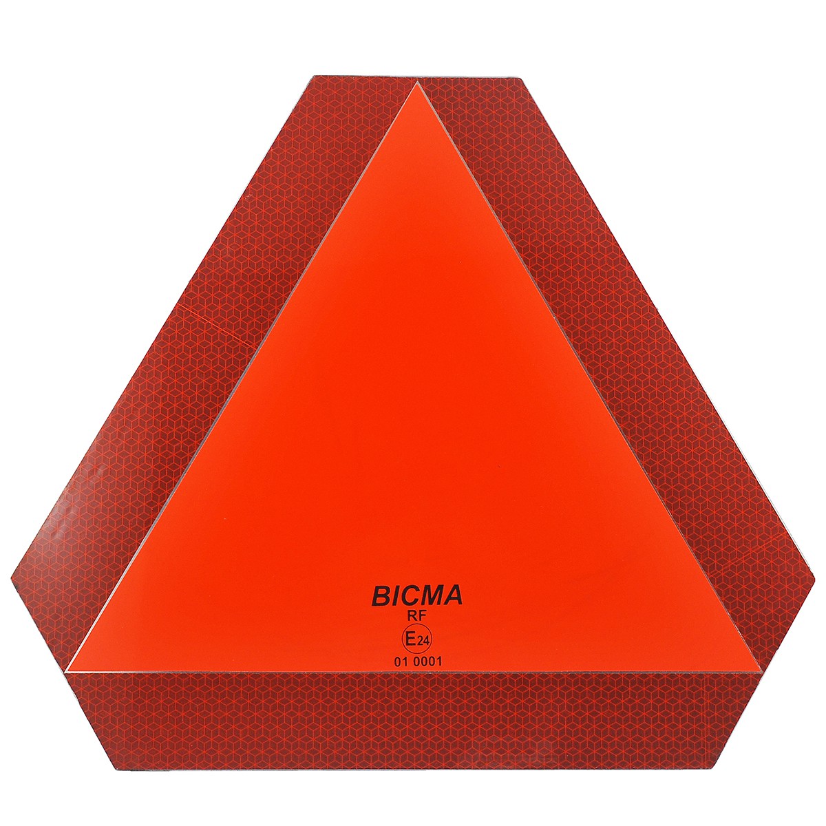Reflektierendes Dreieck für Anhänger / ECE 69 01 / E24 / 40-70070 / 01 0001 / BICMA