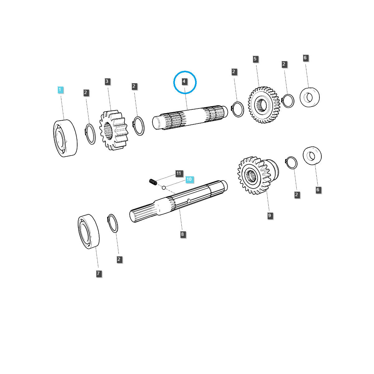 4WD / TRG288 / LS Traktorantriebswelle 40292722